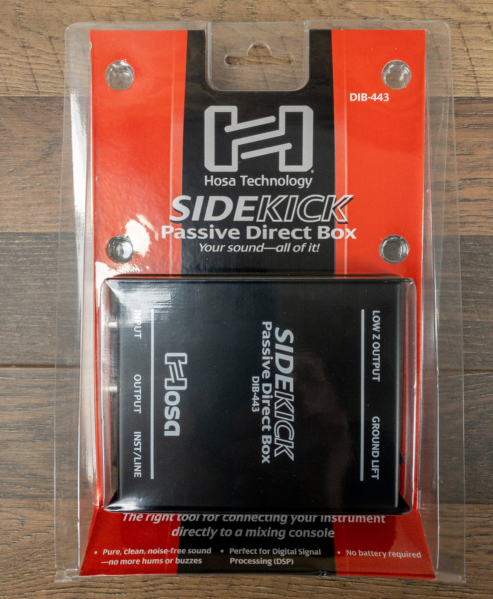 DI Box Passivo Hosa Sidekick - Connettore 1/4'' TS To XLR Per Chitarra, Basso E Tastiere - Foto 4