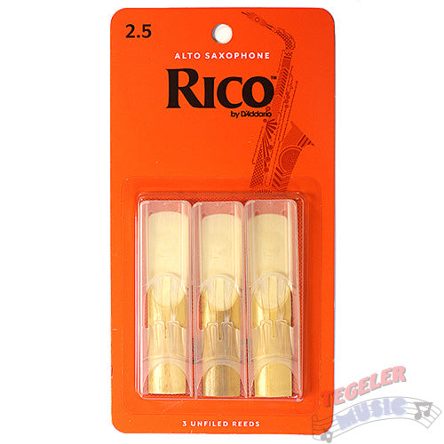 Rico Alto Sax Reeds 3 Pack Tegeler Music