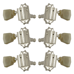 Grover 135N Vintage Tuning Machines Set Nickel 3X3 Les Paul Style Tuners