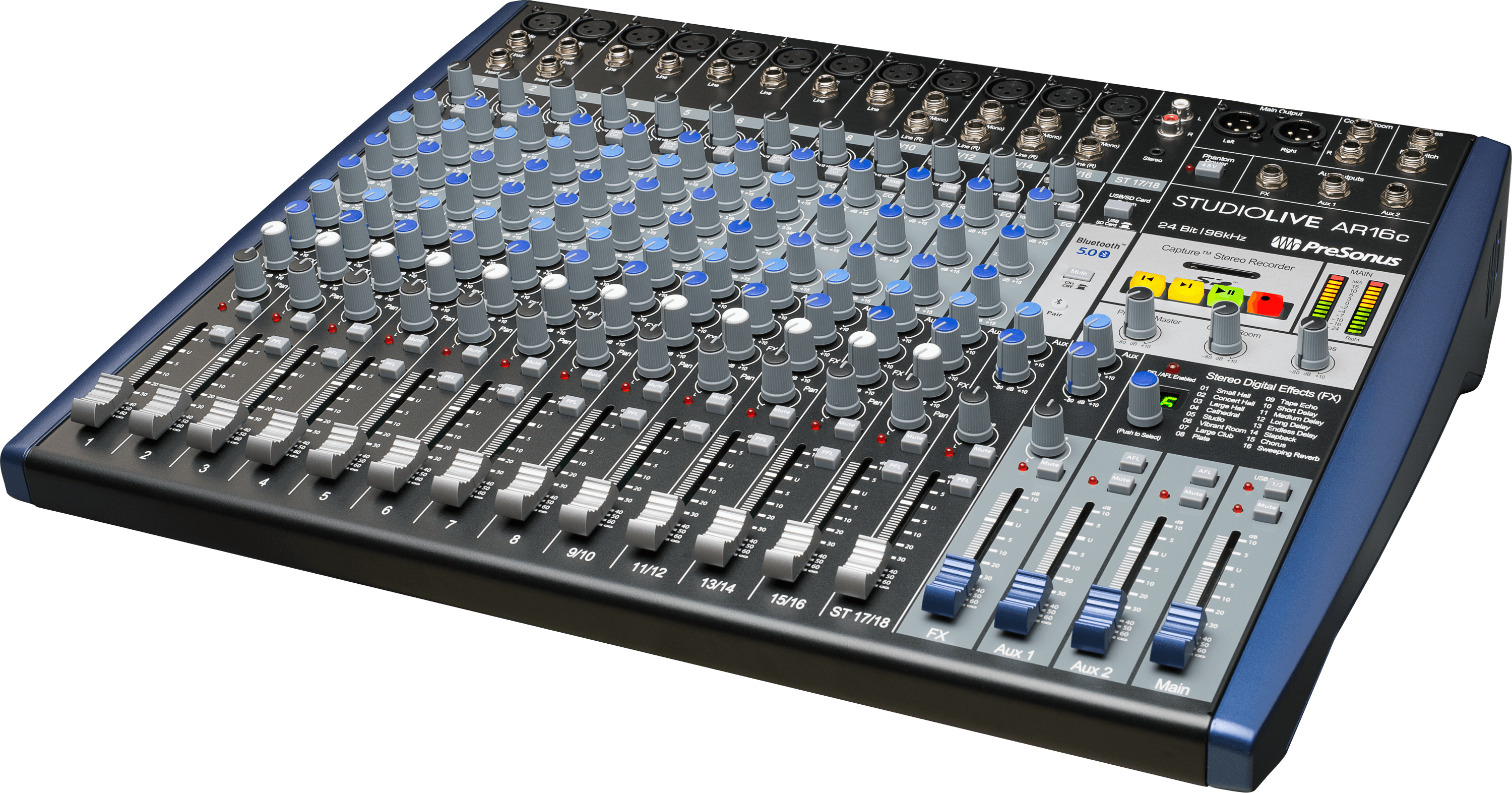 PreSonus StudioLive AR16c USB-C Digital/Analog Recording/Live/Podcast Mixer