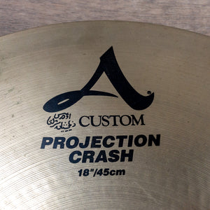 Zildjian A Custom Projection 18" Cast Crash Cymbal (Used)