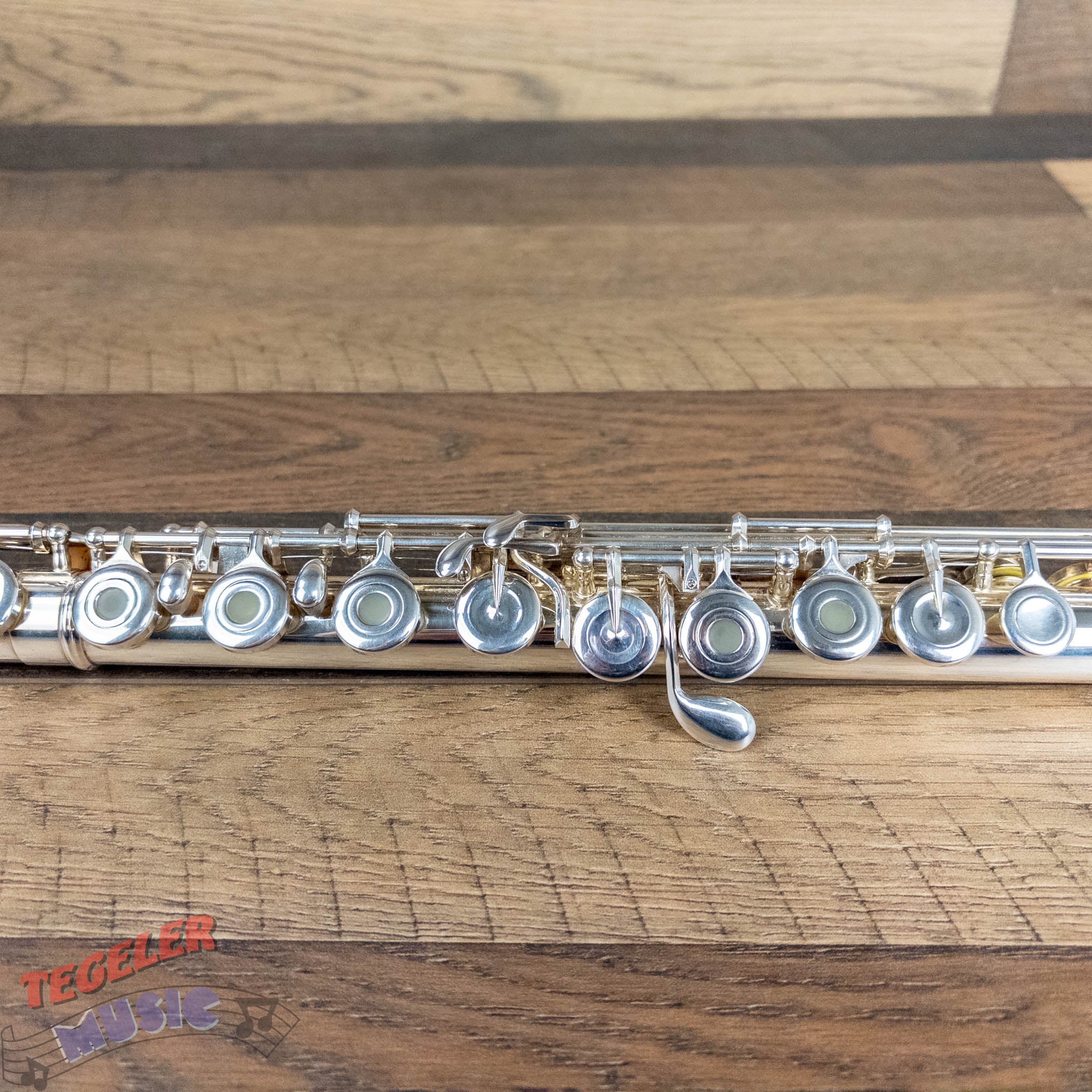 USED-Pearl PF-665 Open Hole Flute w/ B Foot Joint, Split E Keys, Gold Lip Guard