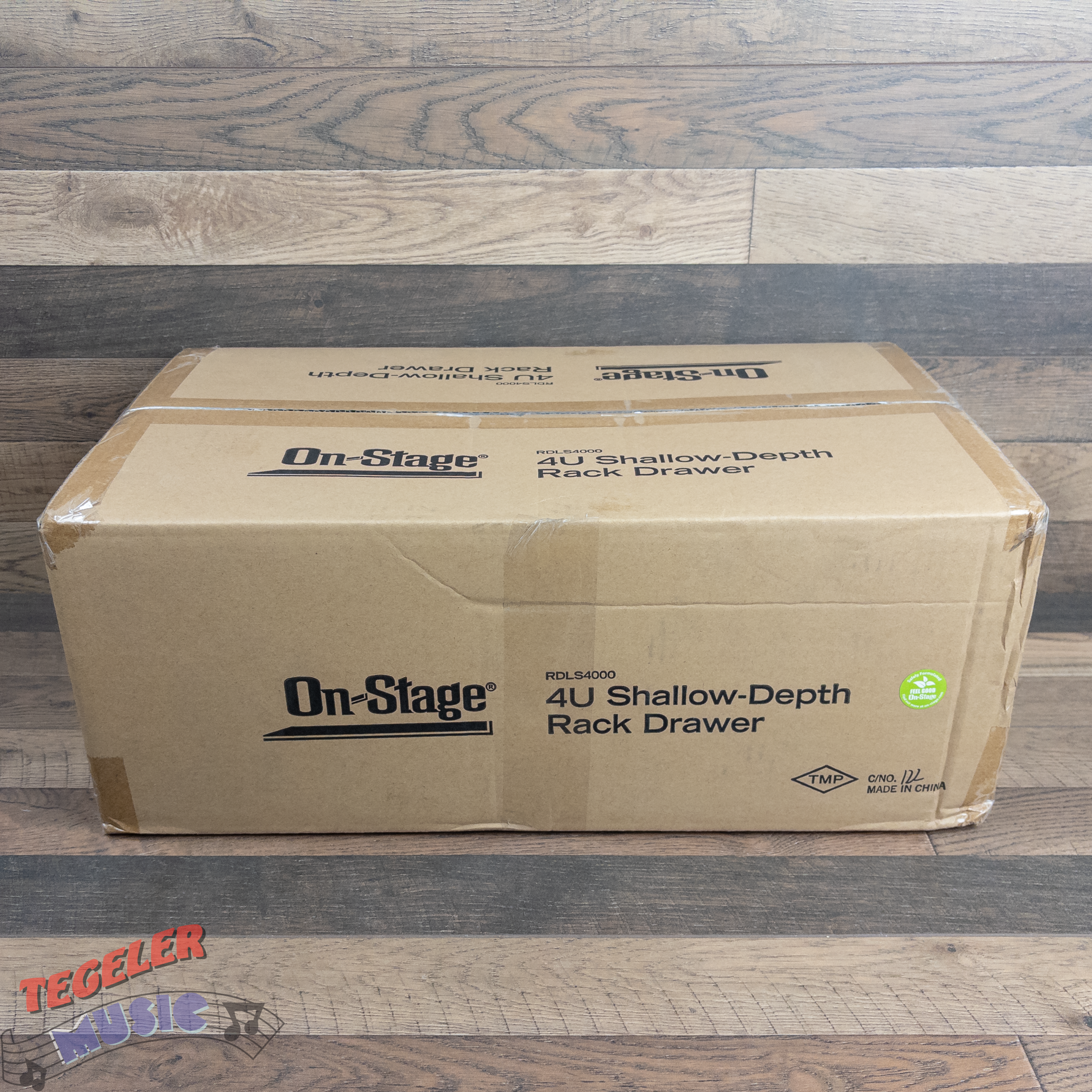 On-Stage RDLS4000 Rack Drawer 4 Space Shallow Depth Locking Powder Coated Steel