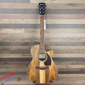 Ibanez PC50WSCE-OPB Acoustic Electric Guitar, Open Pore Finish, Brown
