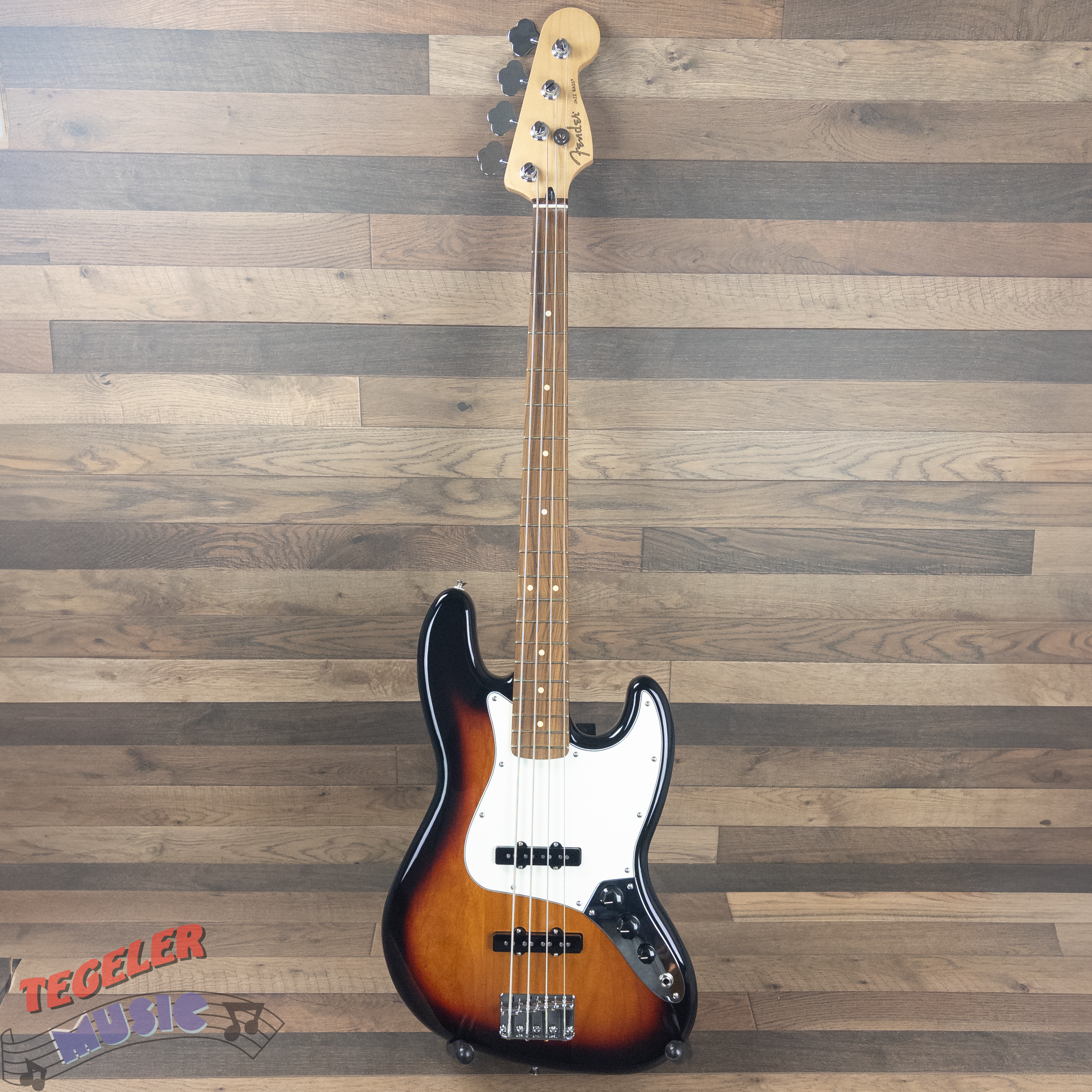 USED-Fender Player Jazz Bass Excellent Condition, 3 Tone Sunburst