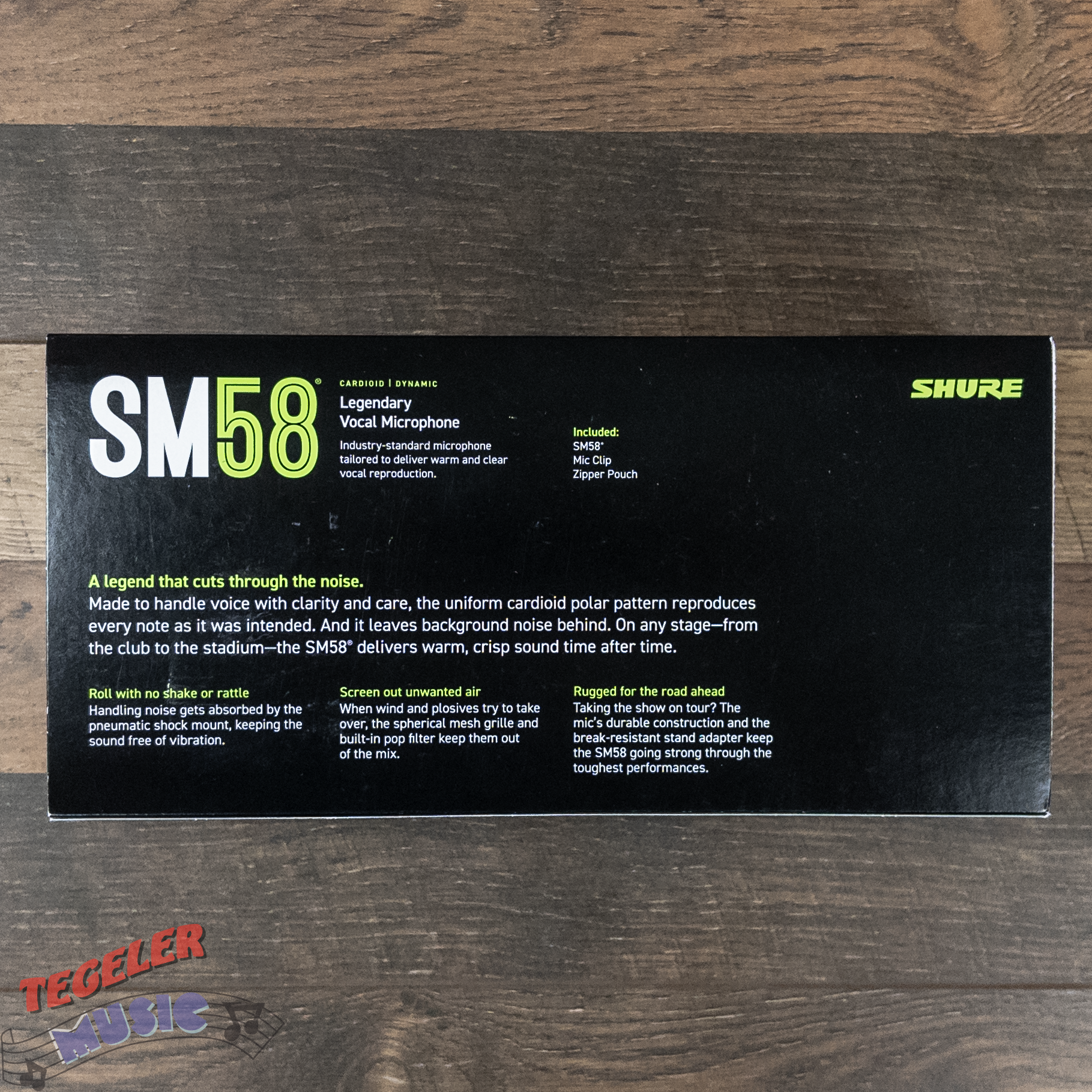 Shure SM57 Cardioid Dynamic Wired Legendary Instrument Microphone
