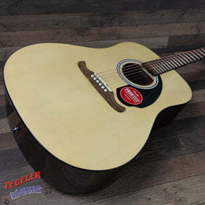 USED- Fender FA-125NA Acoustic Guitar Natural Finish Dreadnought Body Shape
