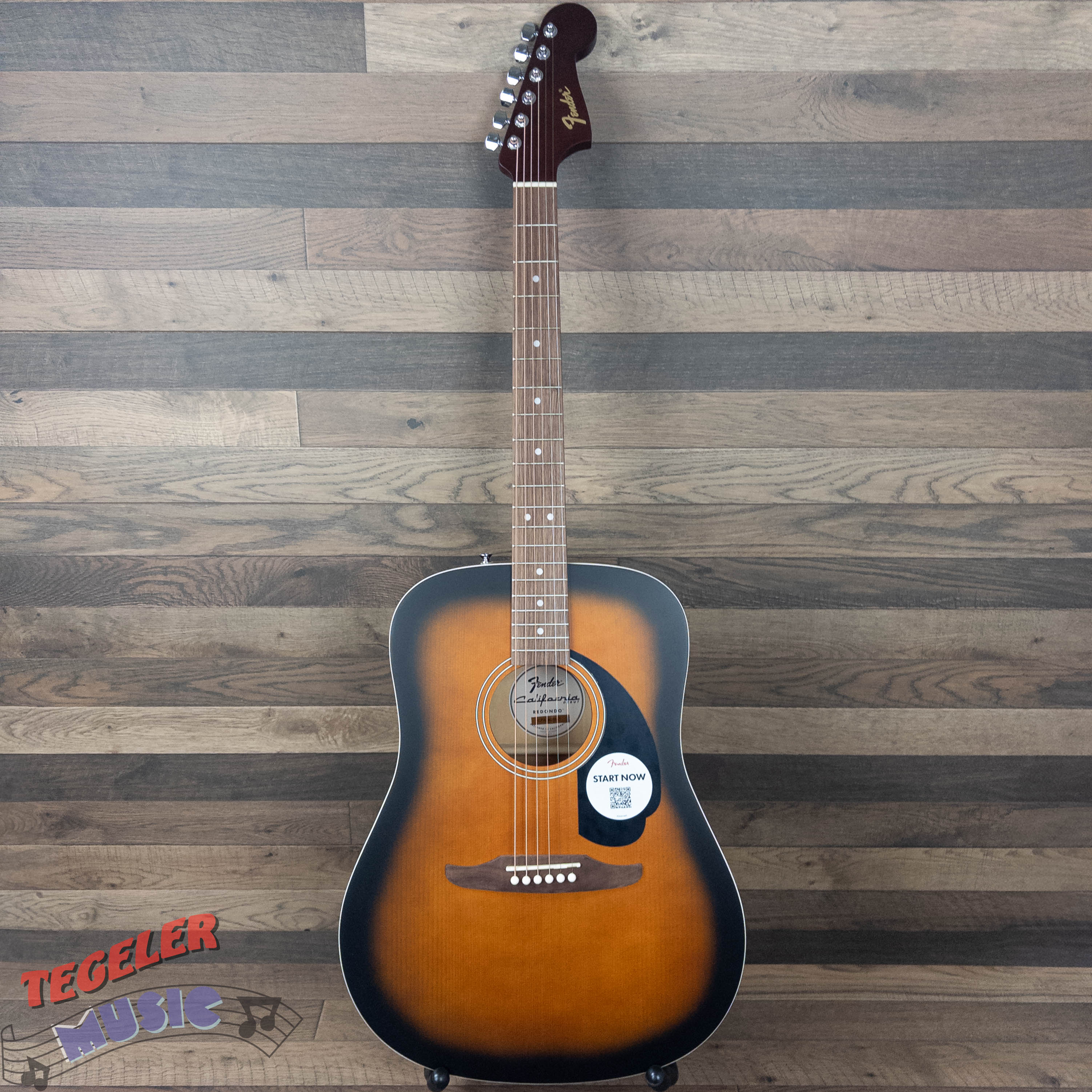 USED- Fender Redondo Acoustic Guitar, Sunburst Finish
