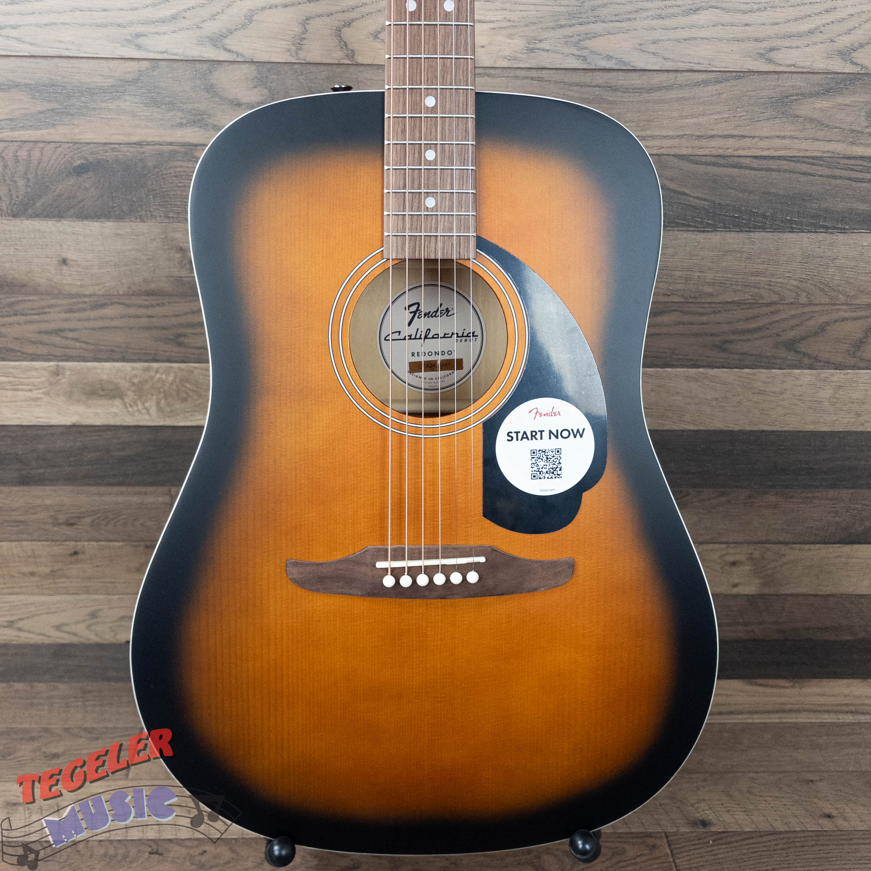 USED- Fender Redondo Acoustic Guitar, Sunburst Finish