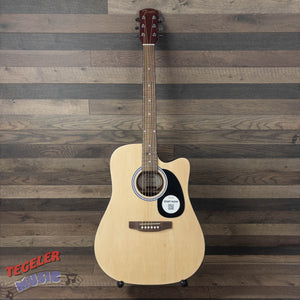 USED- Fender FA-25CE Acoustic/Electric Guitar Natural Finish