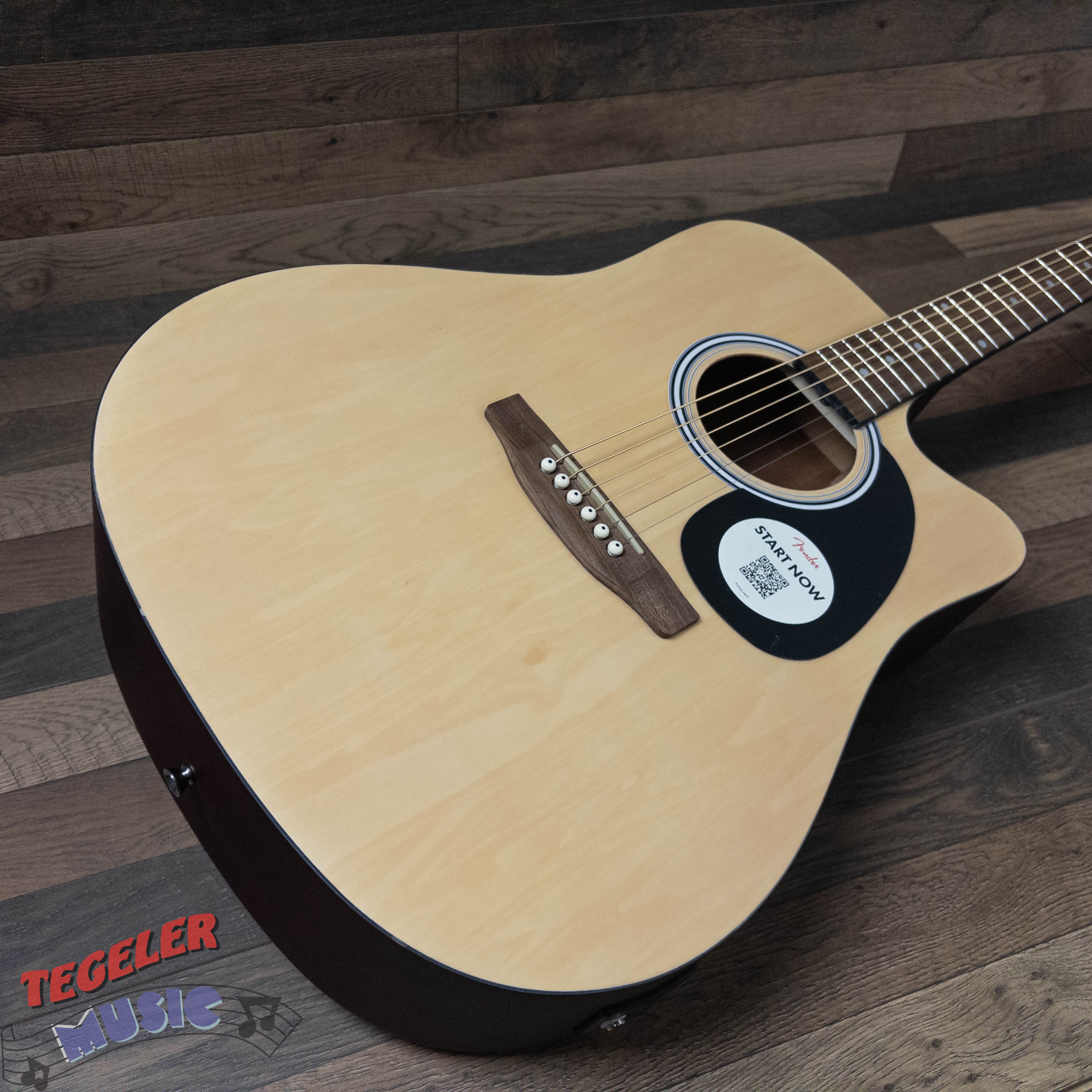 USED- Fender FA-25CE Acoustic/Electric Guitar Natural Finish