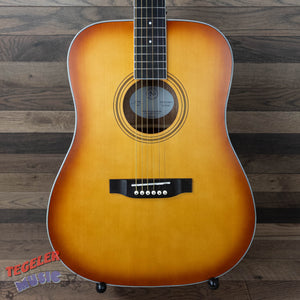 Nashville Guitar Works D10EB Acoustic Guitar, Edgeburst Finish