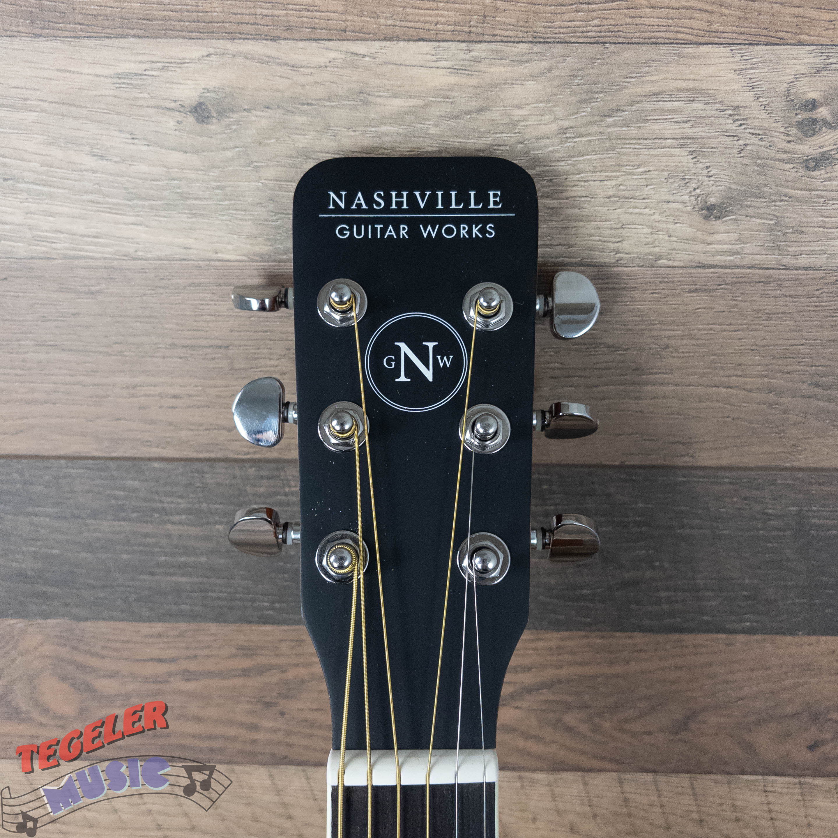 Nashville Guitar Works D10EB Acoustic Guitar, Edgeburst Finish