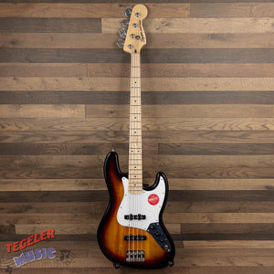 USED-Squier Affinity Series Jazz Bass Excellent Condition 3 Tone Sunburst Finish