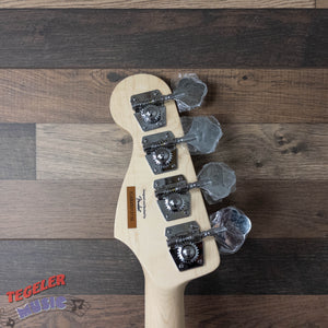 USED-Squier Affinity Series Jazz Bass Excellent Condition 3 Tone Sunburst Finish