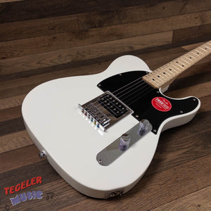 USED-Squier Sonic Esquire Electric Guitar, Arctic White Finish, Humbucker Pickup