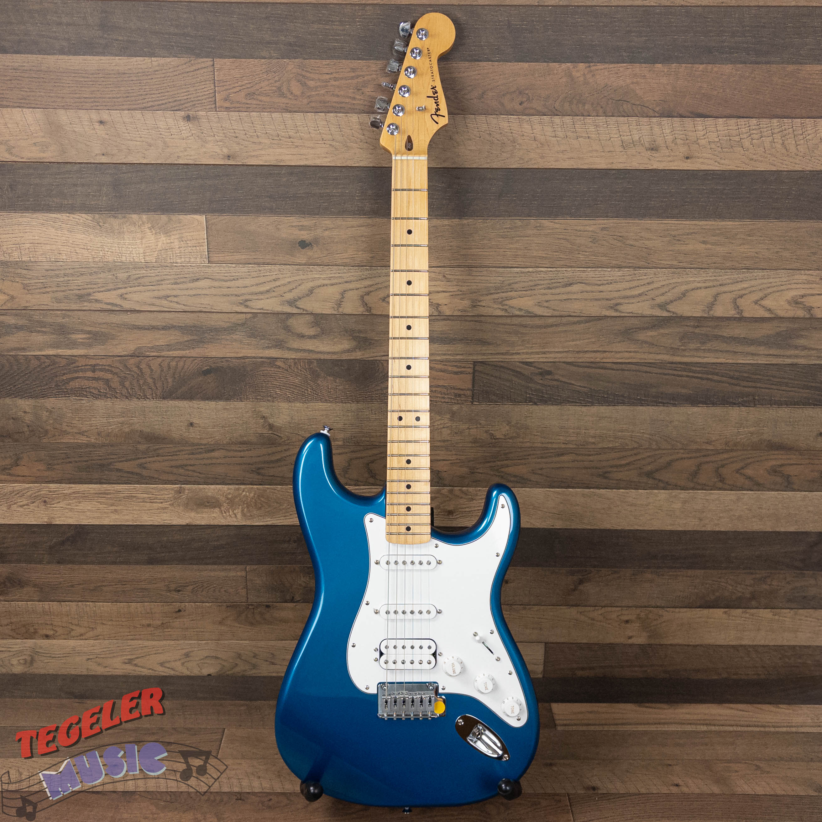 USED-Fender Standard Stratocaster HSS Pickups, Aqua Marine Metallic