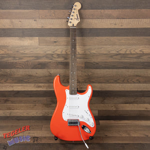USED-Squier Sonic Stratocaster Electric Guitar, Fiesta Red Finish