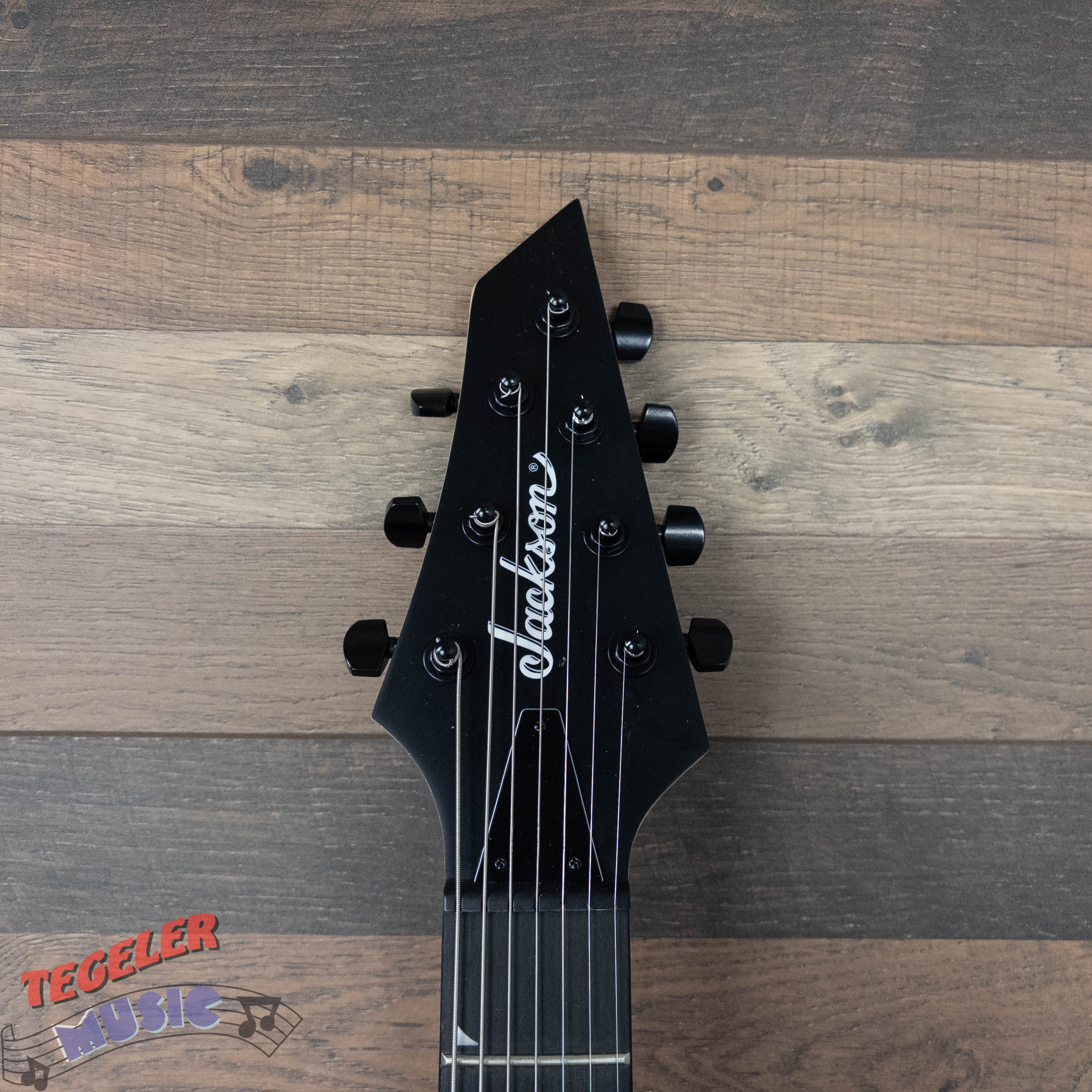 USED- Jackson JS22-V, King V Electric Guitar, Satin Black, 7 String