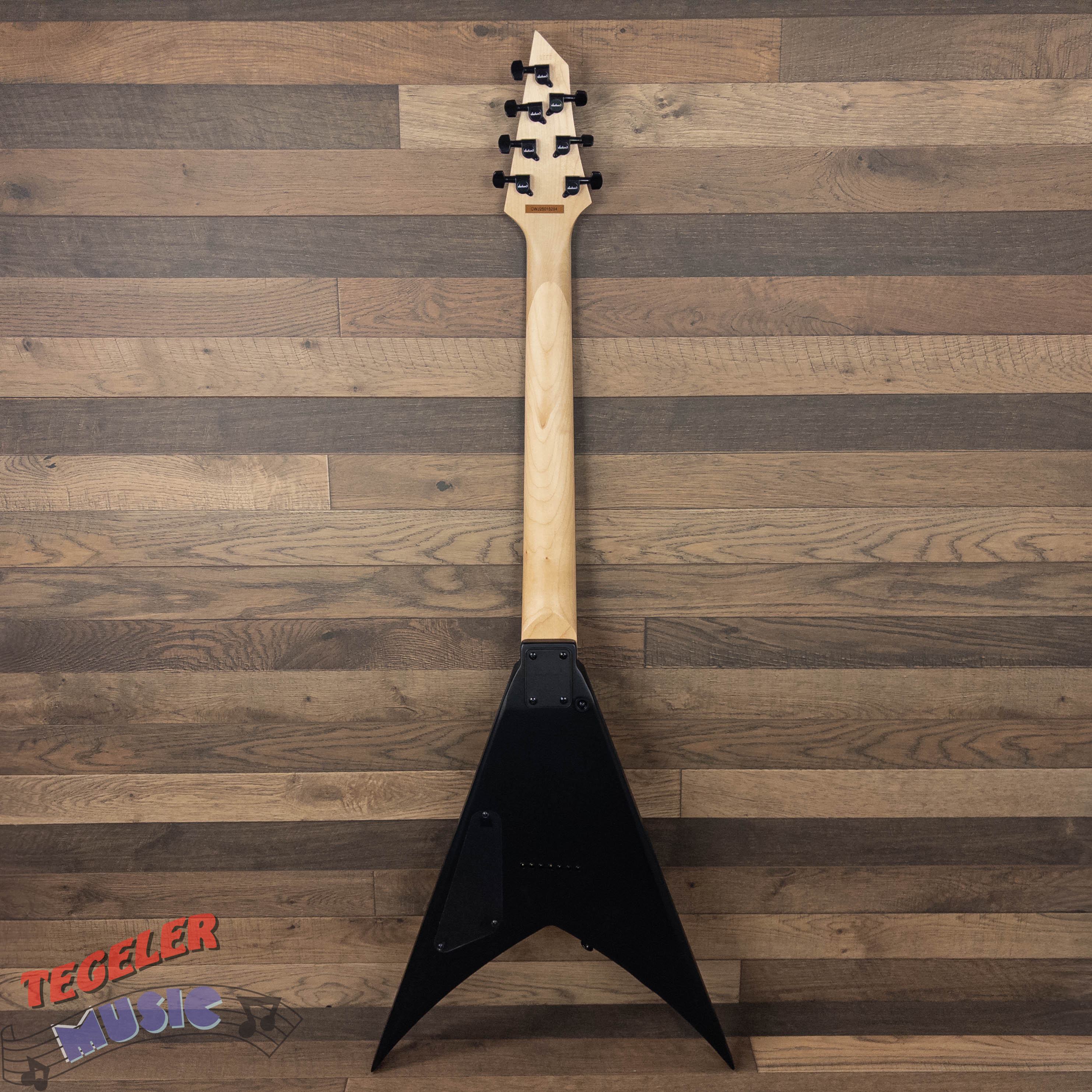 USED- Jackson JS22-V, King V Electric Guitar, Satin Black, 7 String