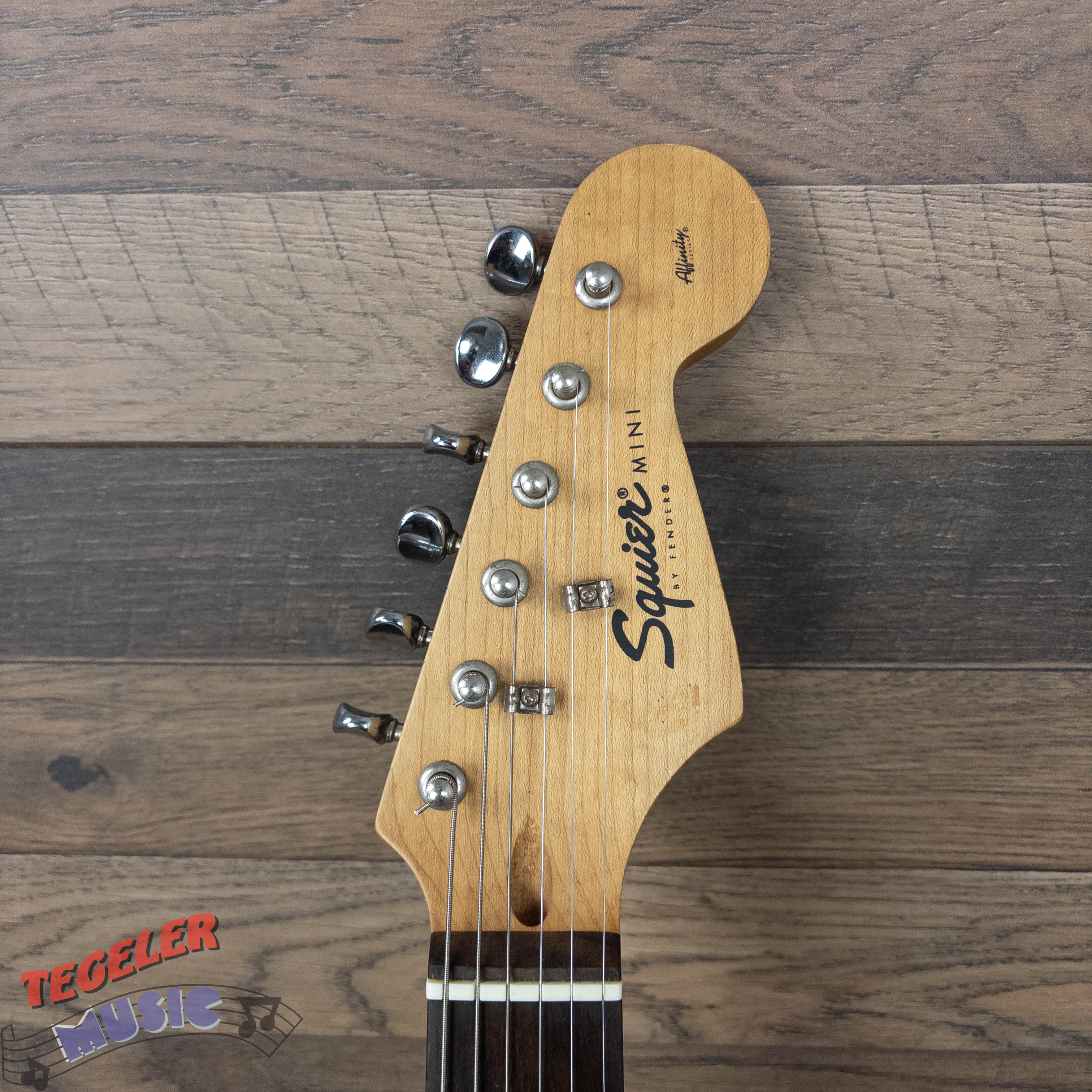 USED-Squier Stratocaster Mini, Black Finish, Shop Tested, Plays Great