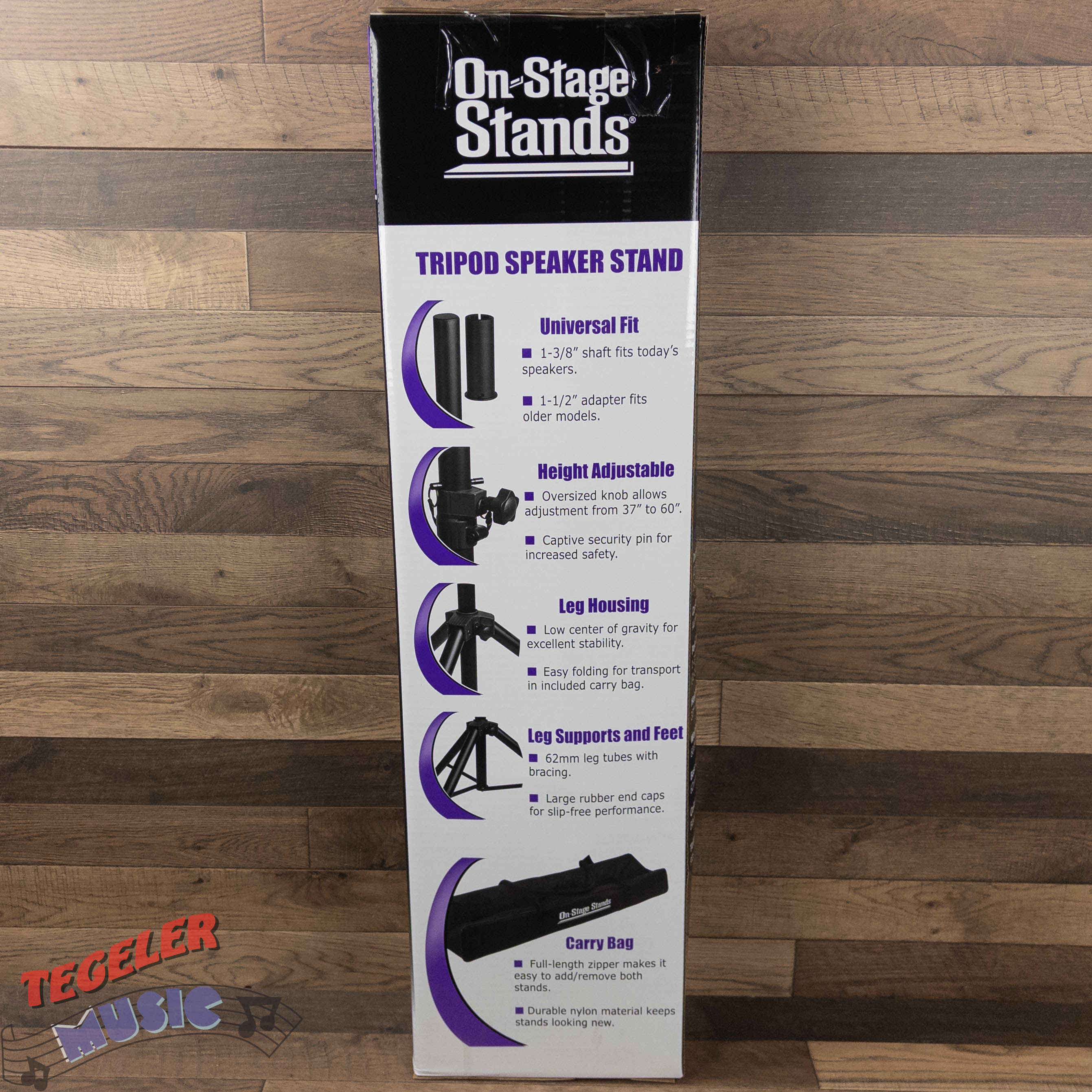 On-Stage Stands SSP7750 Compact Speaker Stand Pack