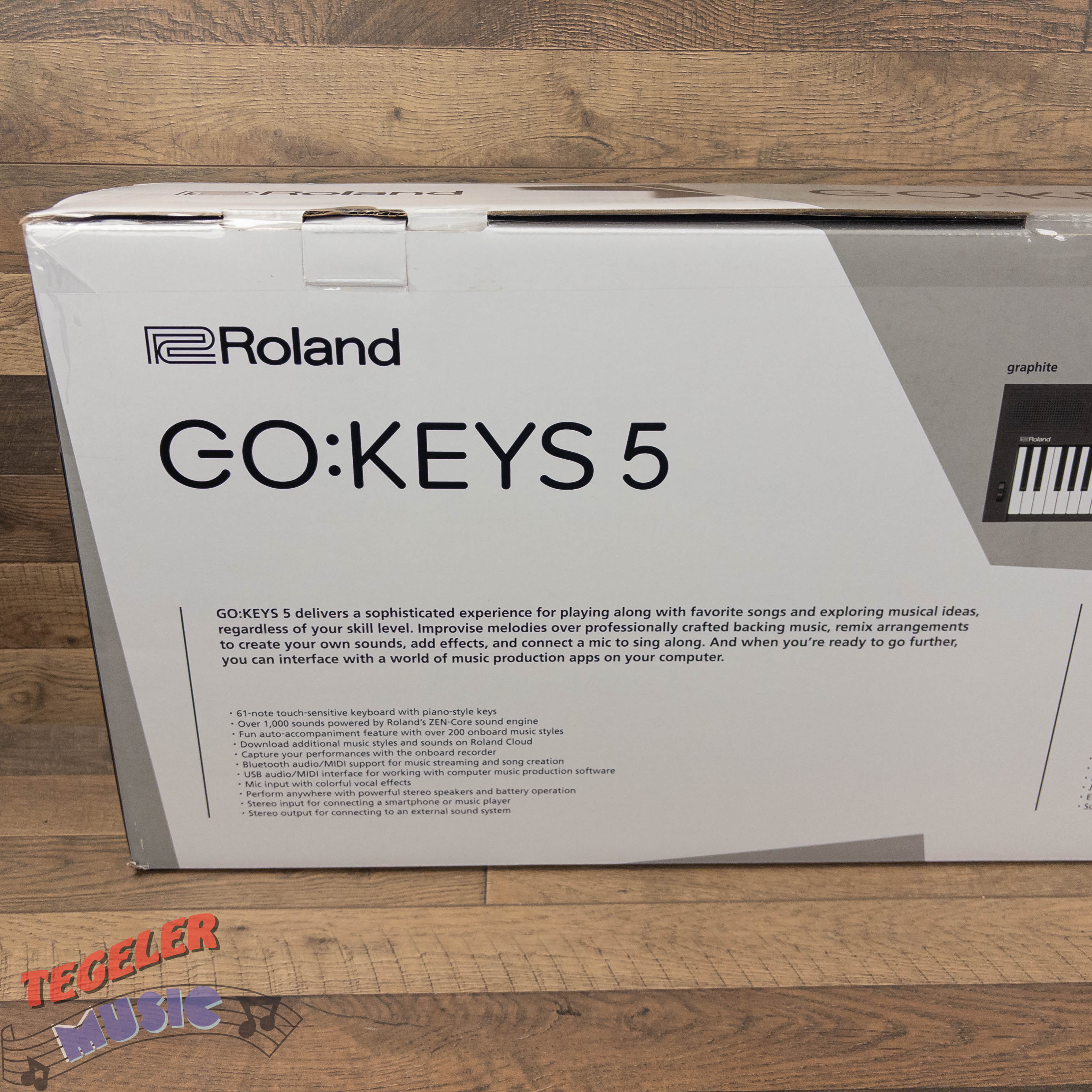 Roland GO:KEYS 5 Keyboard - Graphite, Portable Music Creation Keyboard