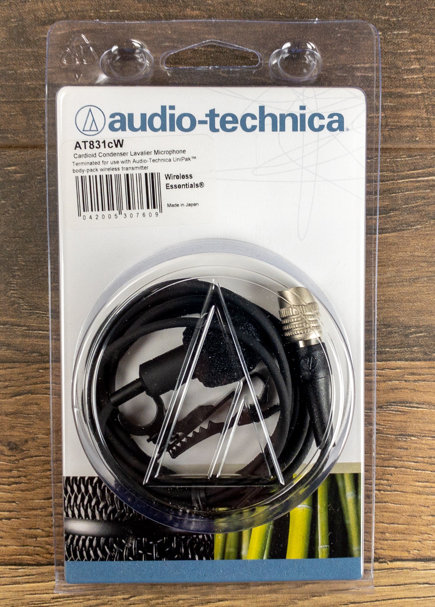 Audio-Technica AT831cW Miniature Cardioid Condenser Lavalier/Lapel Microphone