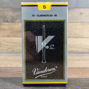 Vandoren V12 Clarinet Reeds for Bb Clarinet Strength-5, Box of 10, Code CR195