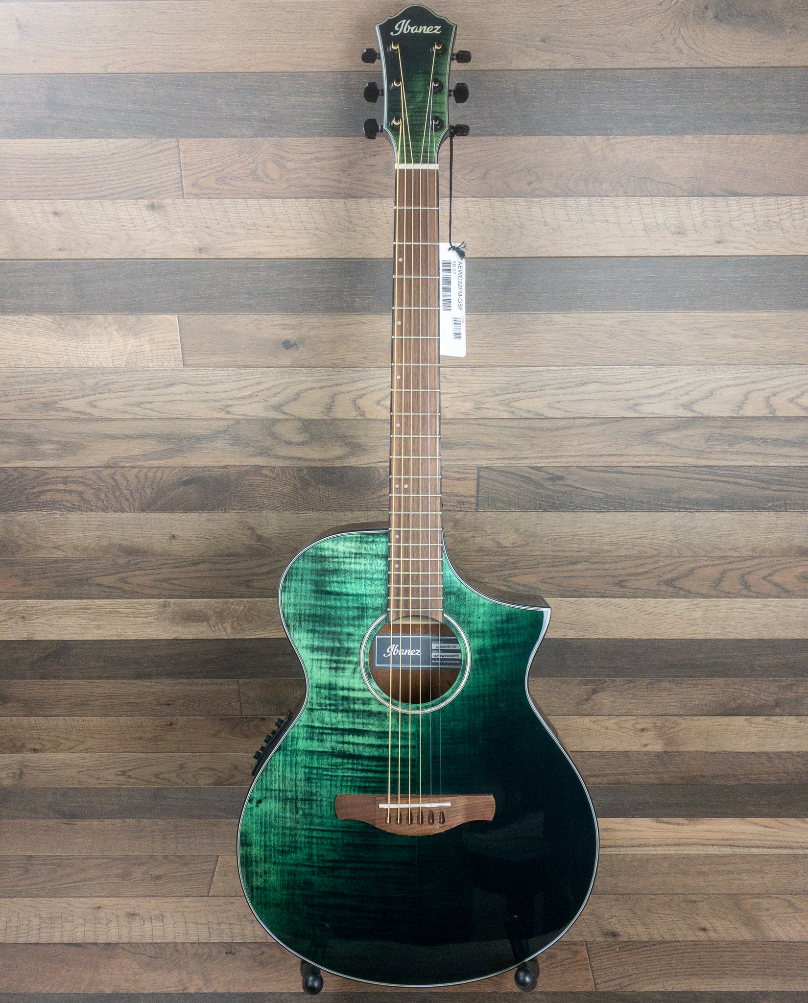 Ibanez AEWC32FM-GSF Acoustic/Electric Guitar Right Hand - Dark Green Sunset Fade
