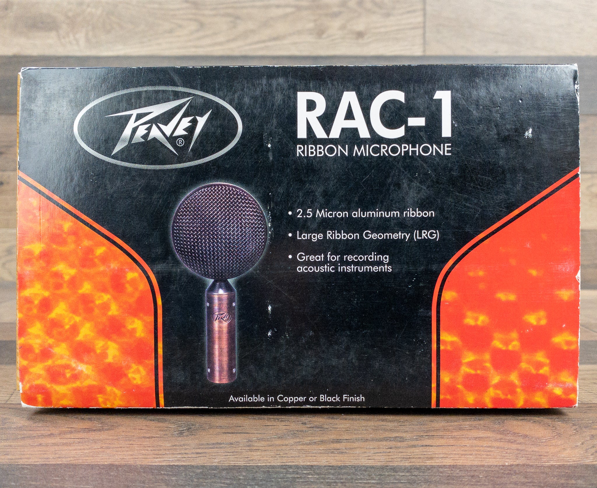 Used Peavey RAC-1 Ribbon Microphone Copper Finish Figure 8 Polar Pattern w/Case