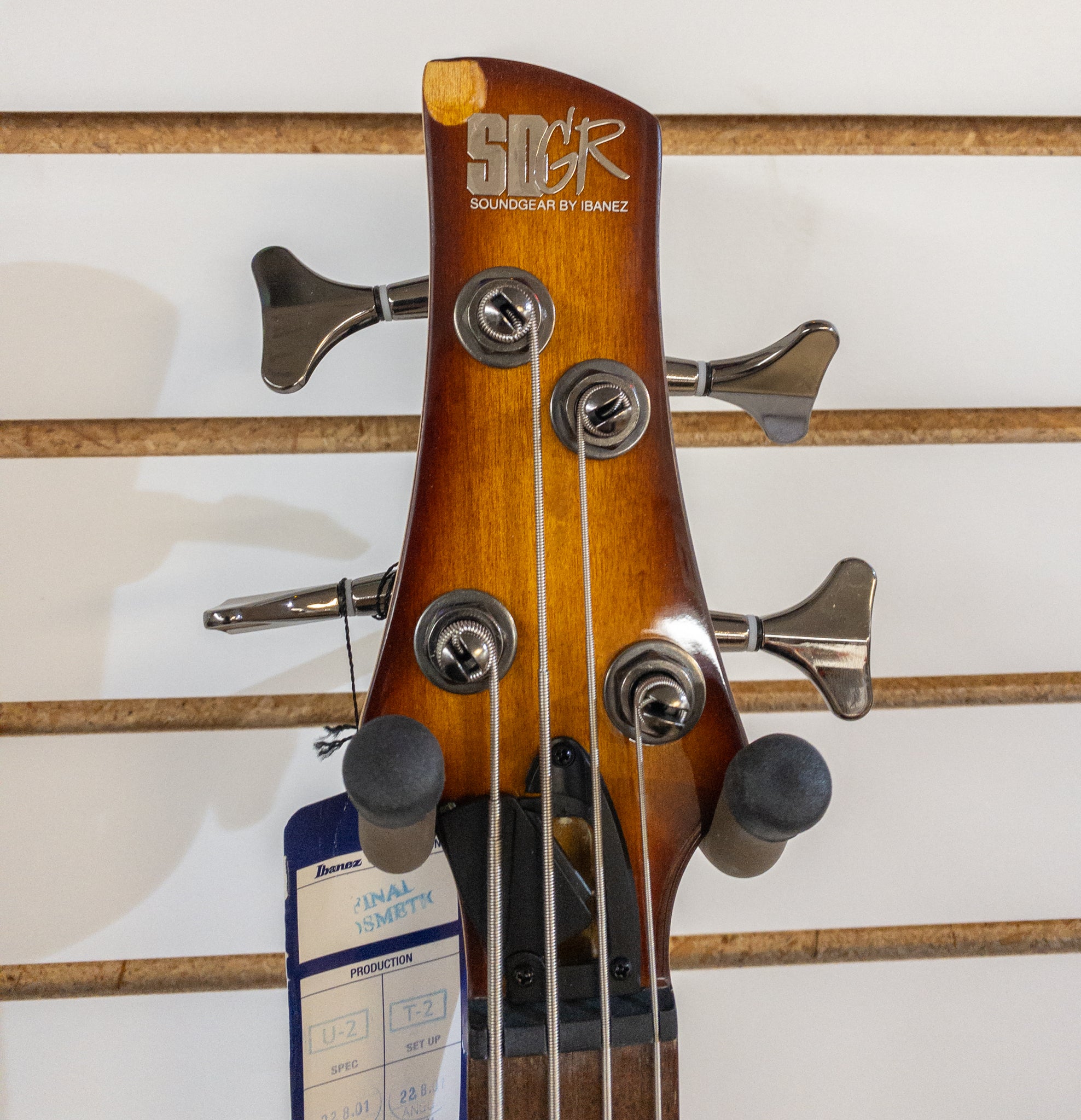 DAMAGED Ibanez SR370EF-BBT 4-String FRETLESS Electric Bass Guitar BBT : Brown Burst