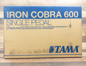 Tama HP600D Single Bass Drum Pedal Iron Cobra 600 Series Dual Chain w/Duo Glide