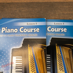 Lot of 5 Alfred's Premier Piano Course Books Level 5 Performance, Theory, Lesson