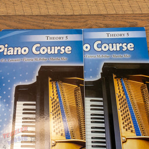 Lot of 5 Alfred's Premier Piano Course Books Level 5 Performance, Theory, Lesson