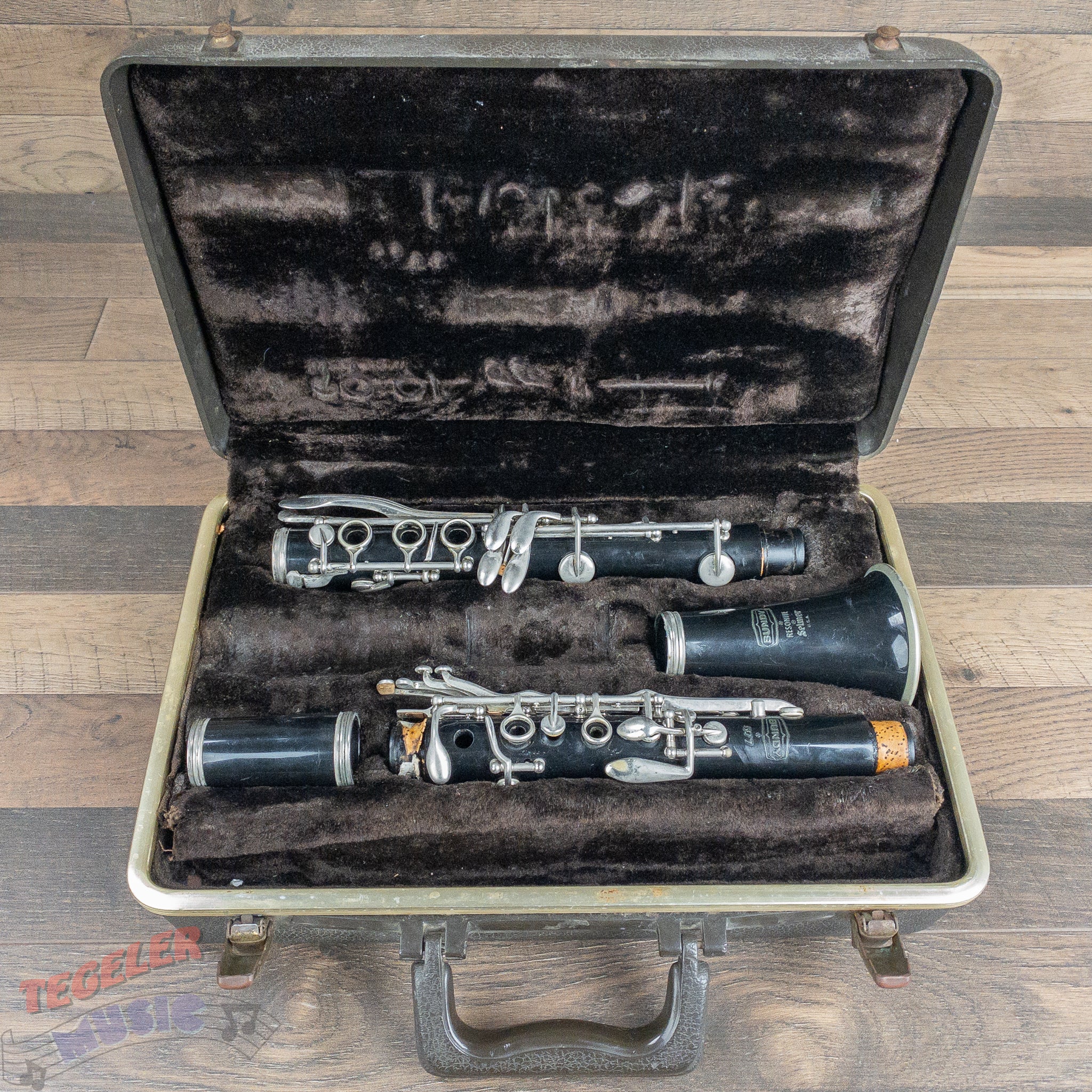 Used Bundy Resonite Student Clarinet by Selmer Plastic Body-NO Mouthpiece-Parts