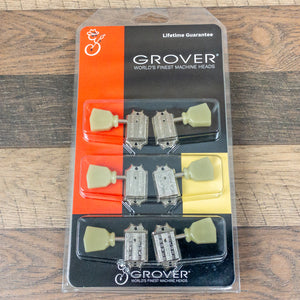 Grover 135N Vintage Tuning Machines Set Nickel 3X3 Les Paul Style Tuners