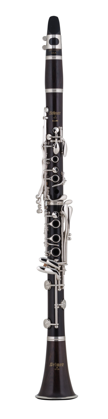 Selmer CL201 Wood Clarinet w/Case Slightly Used Includes New Rubber Mouthpiece