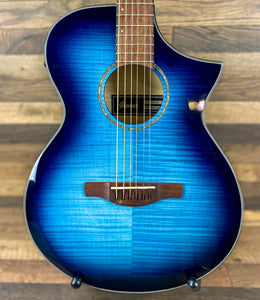 Ibanez AEWC400-IBB Right-Handed 6-String Acoustic/Electric Guitar Indigo Blue Burst