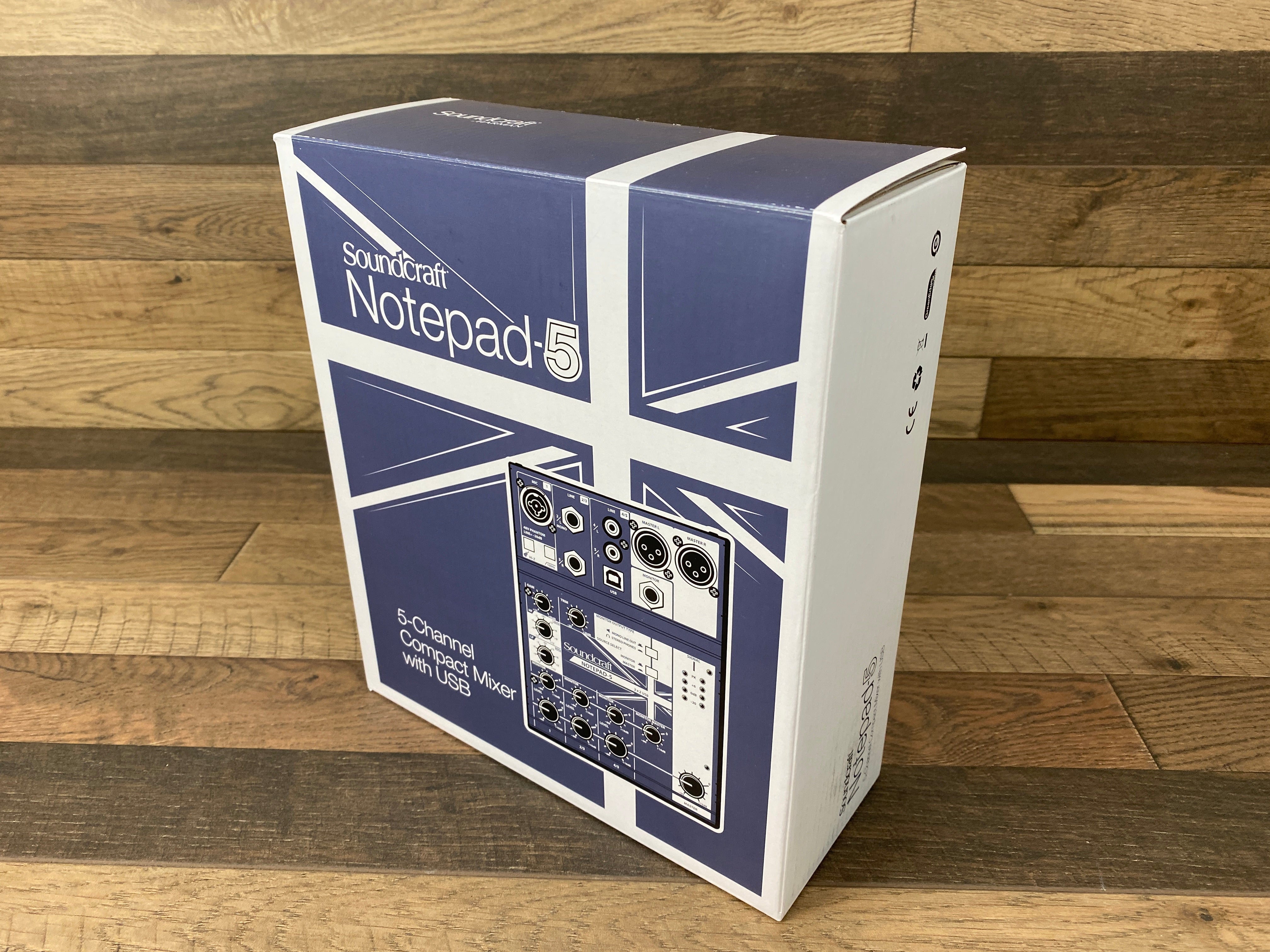 Soundcraft Notepad Adapter Soundcraft Notepad-5 5 Channel Compact Studio or Podcast Mixer w/ USB ...
