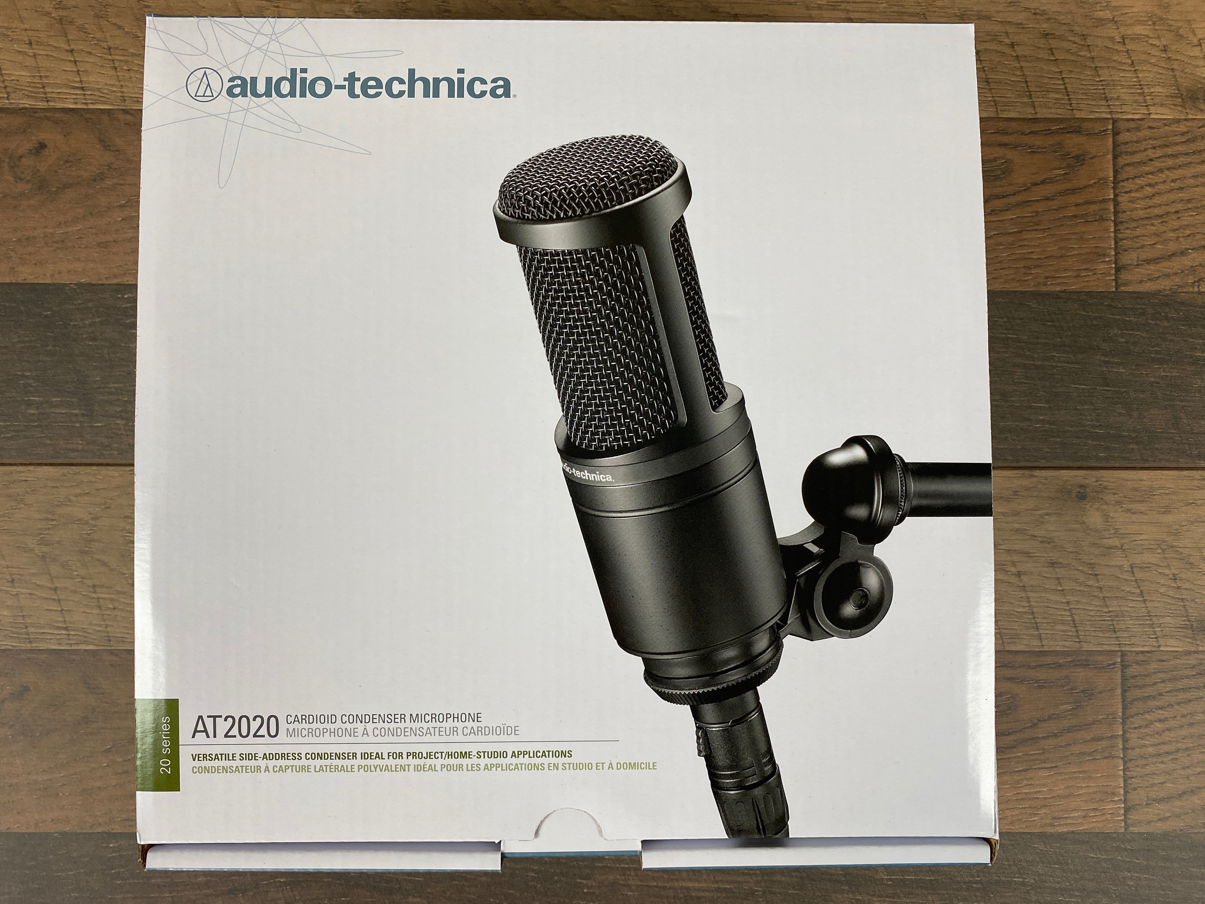 Audio-Technica AT2020 Cardioid Condenser Microphone for Studio & Podcasting
