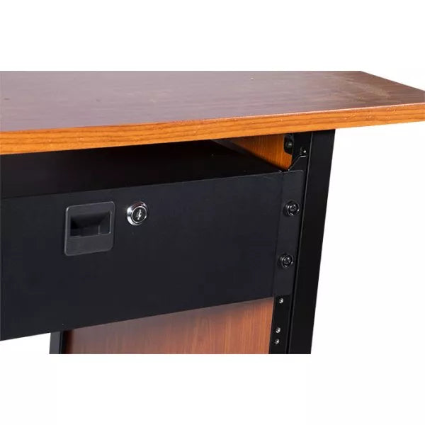 On-Stage RDLS3000 Rack Drawer 3 Space Shallow Depth Locking Powder Coated Steel