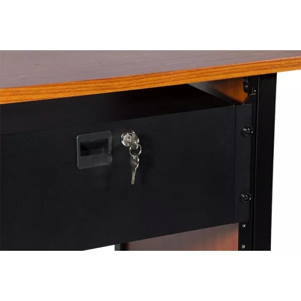 On-Stage RDLS4000 Rack Drawer 4 Space Shallow Depth Locking Powder Coated Steel