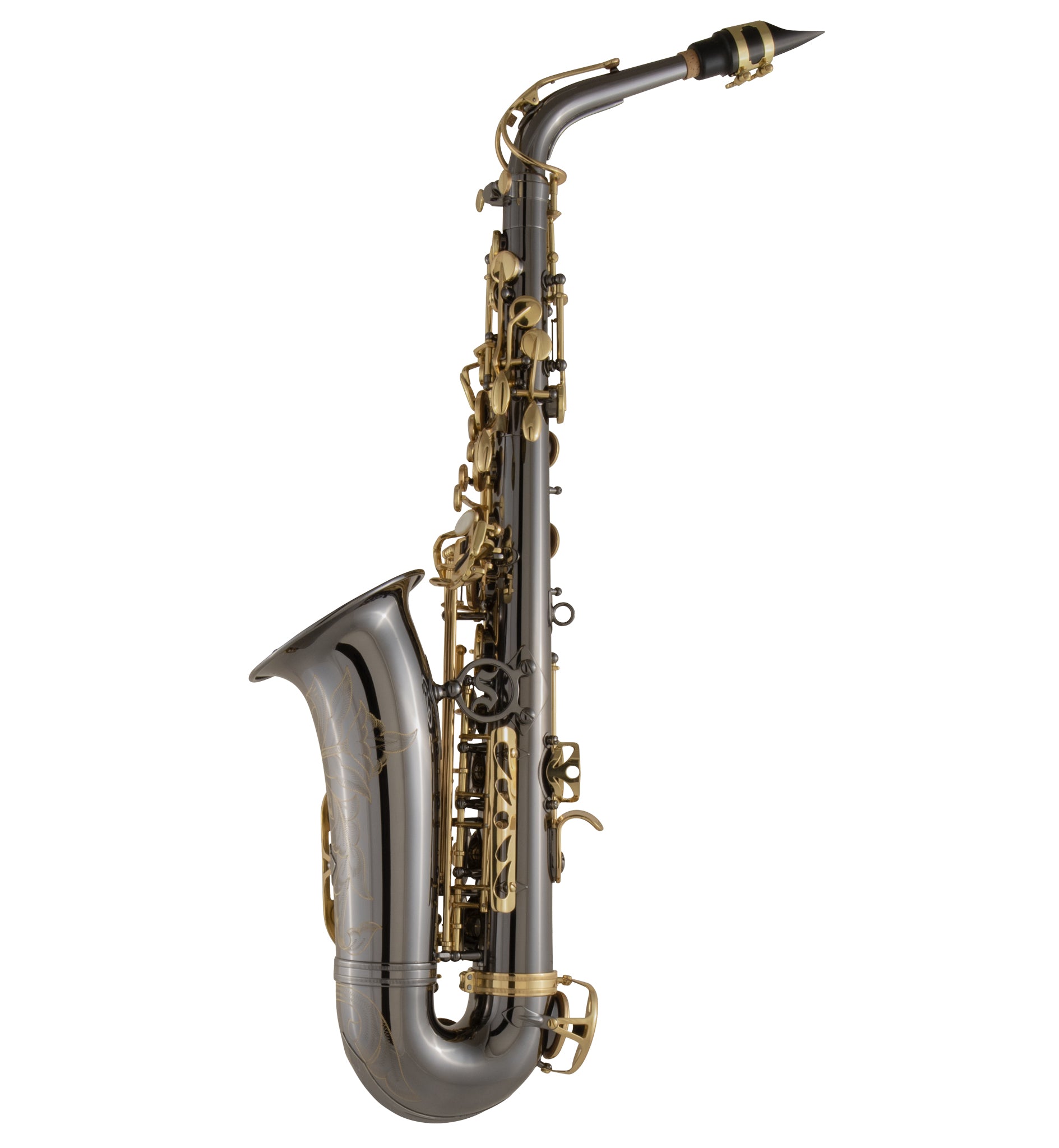 Selmer SAS511B Alto Saxophone Black Nickel Finish with Hard Rubber Mouthpiece