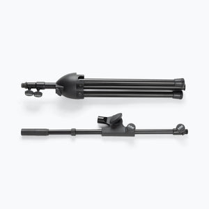 On Stage Stands MS500 Adjustable Travel Mic Stand, Black, Powder Coat Finish