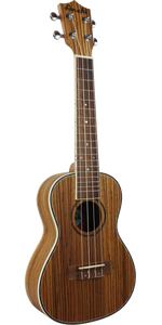 Amahi UK330C Classic Zebrawood Concert Ukelele w/Bag, Satin Finish