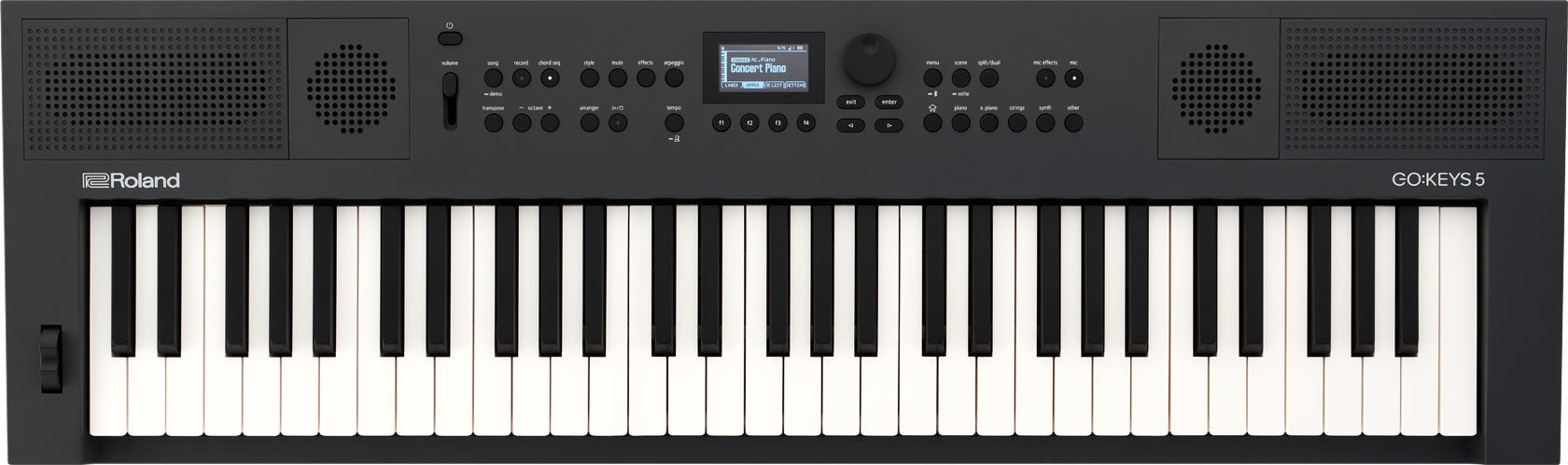 Roland GO:KEYS 5 Keyboard - Graphite, Portable Music Creation Keyboard