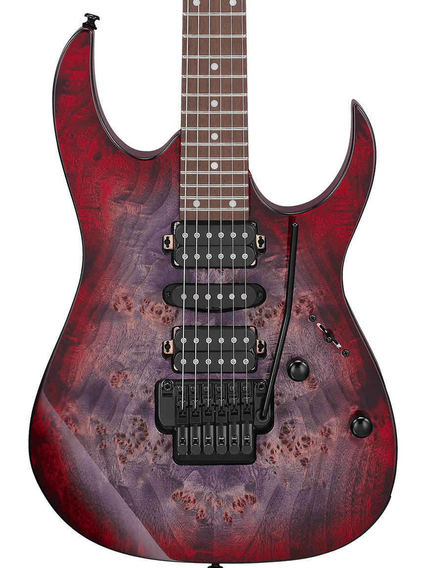 Ibanez RG470PB-REB Electric Guitar, Floyd Rose Bridge, Red Eclipse Burst Finish