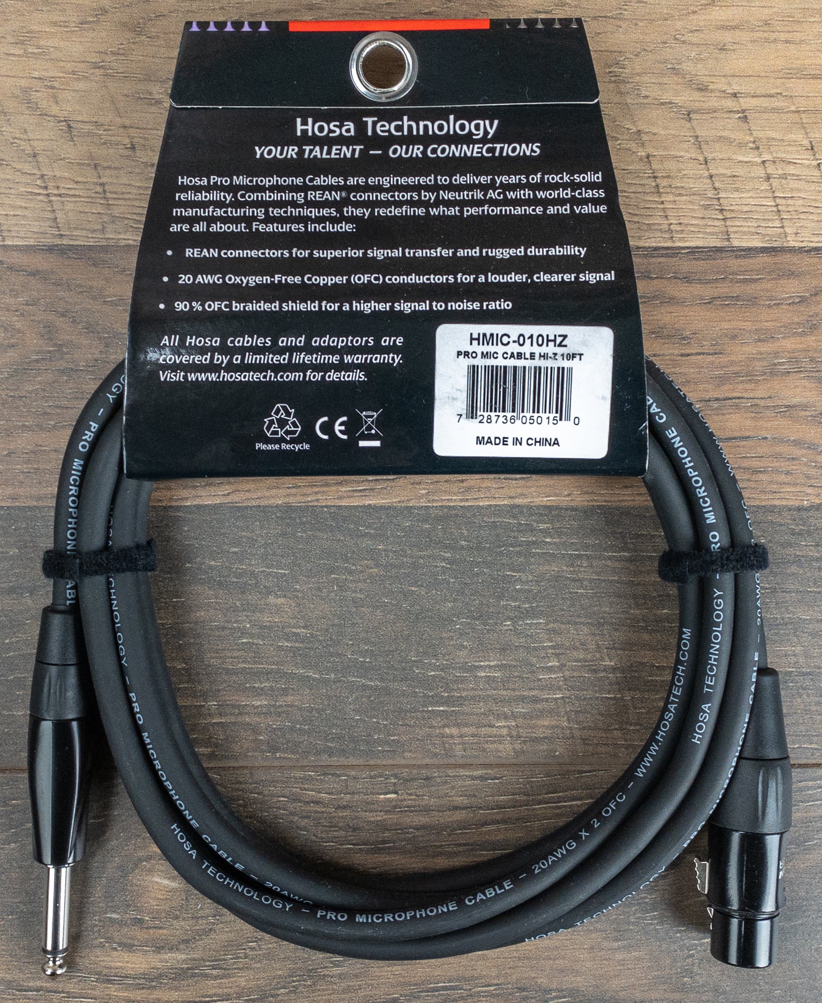 Hosa HMIC-005 Pro Microphone Cable - 5 Hosa HMIC-005 Pro Microphone Cable - 5