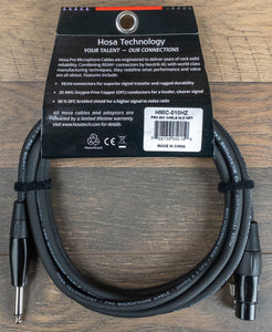 Hosa HMIC-010HZ Pro Series 10ft. Hi-Z Microphone Cable w/1/4-XLR REAN Connectors